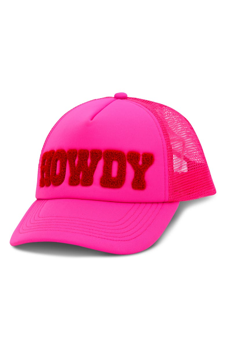 Iscream Kids' Howdy Trucker Hat, Main, color, Pink