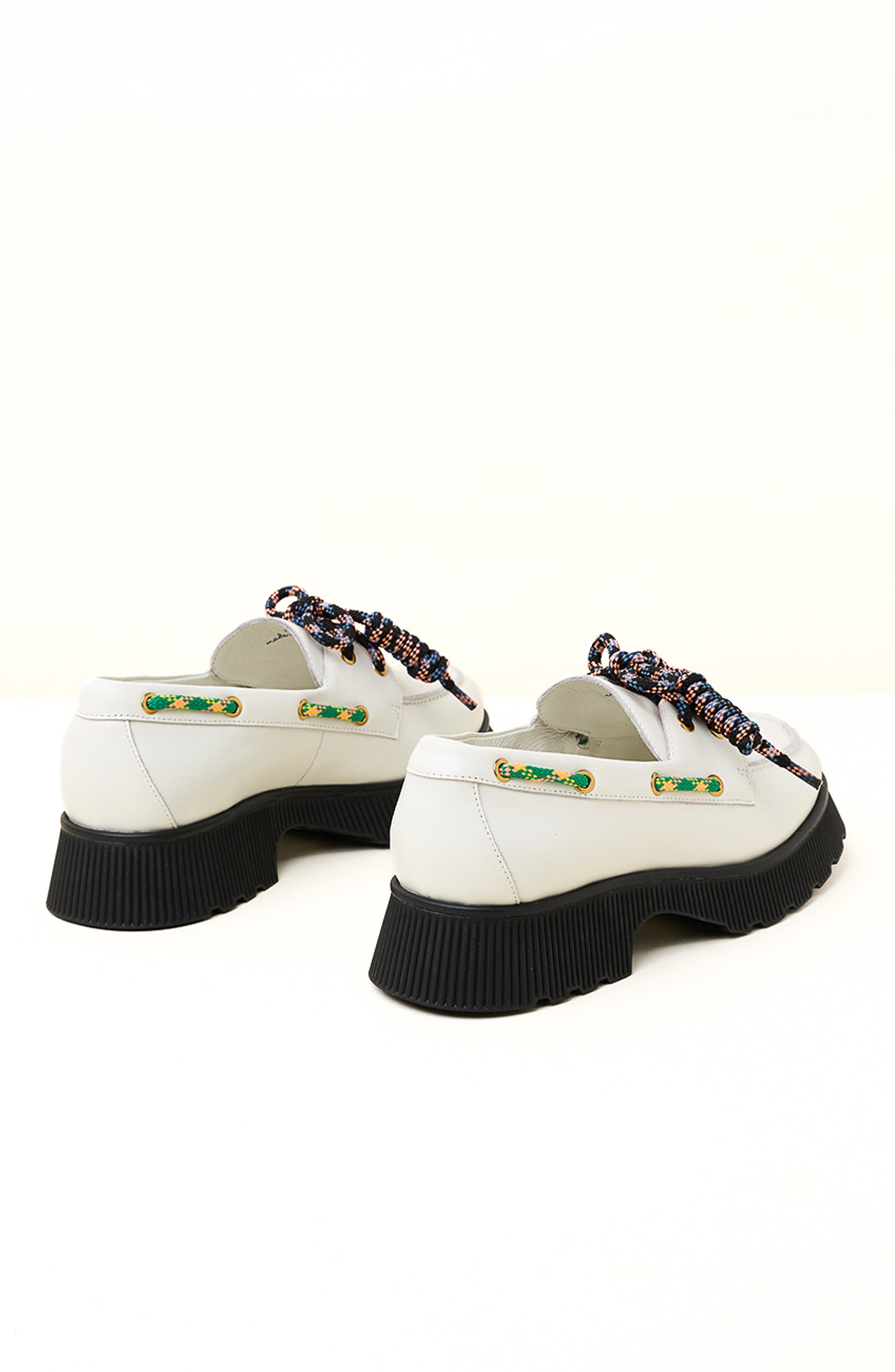 Charlotte Stone Cybil Platform Lug Sole Boat Shoe, Alternate, color, 