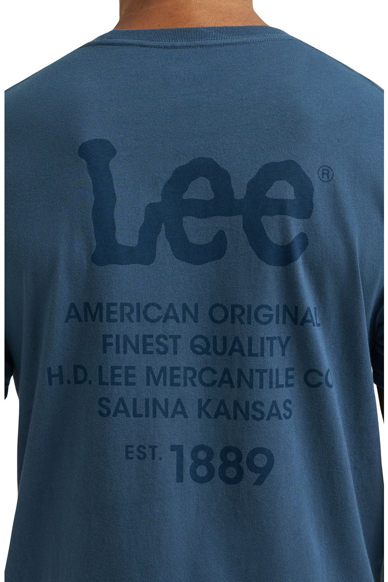 Logo Graphic T-Shirt, Alternate, color, MIDNIGHT NAVY