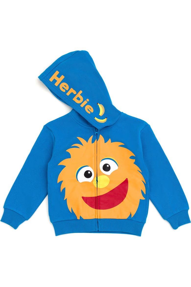 Boys' Fleece Zip-Up Hoodie, Alternate, color, Royal Blue Herbie