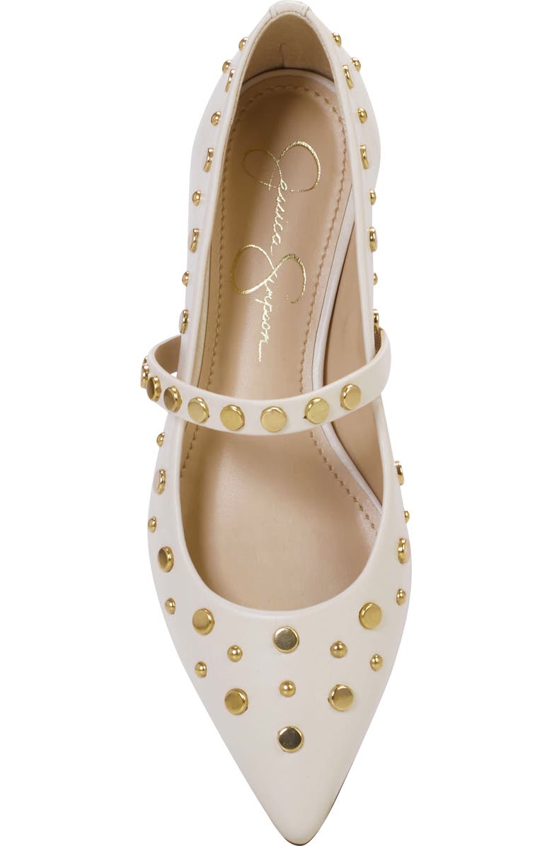 Jessica Simpson Kiann Pointed Toe Flat, Alternate, color, Off White
