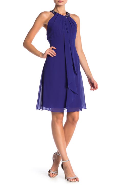 Embellished Halter Dress