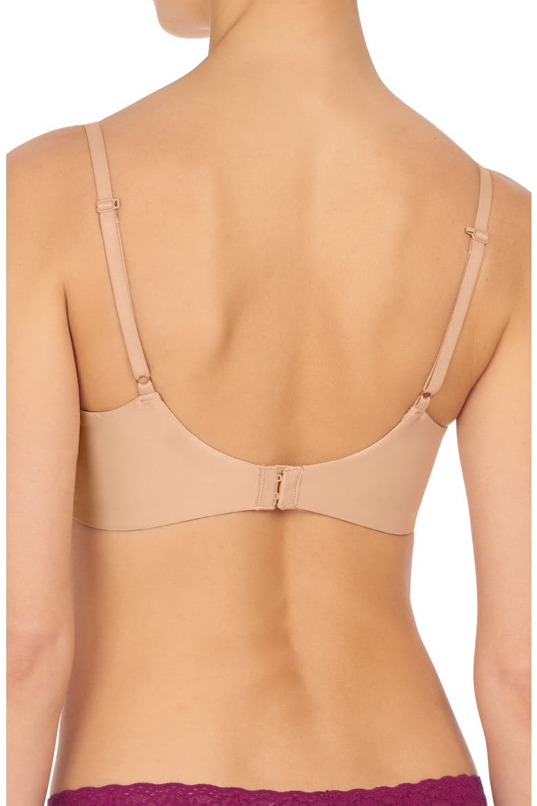 Minimal Contour Underwire Demi Bra, Alternate, color, CAFE