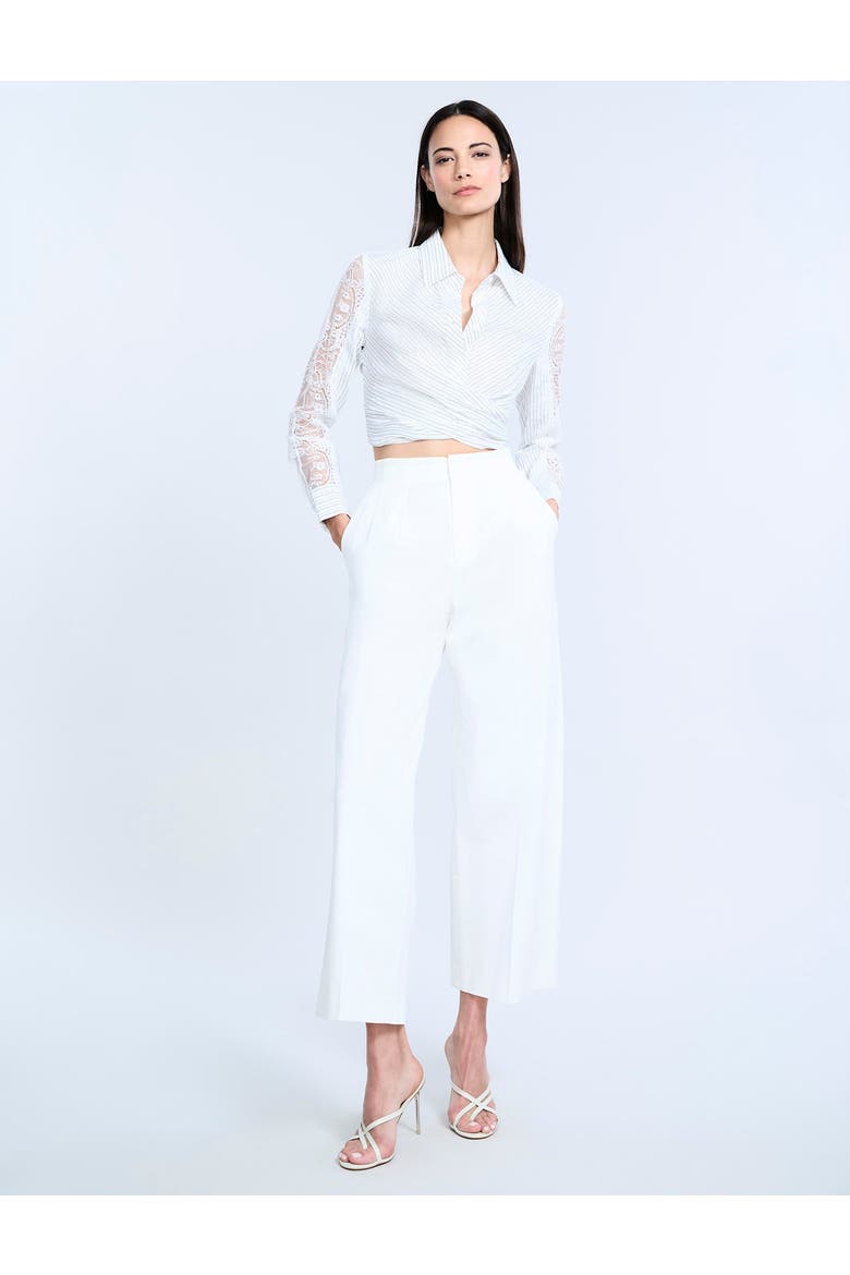 High Waist Cropped Pant, Main, color, Chalk