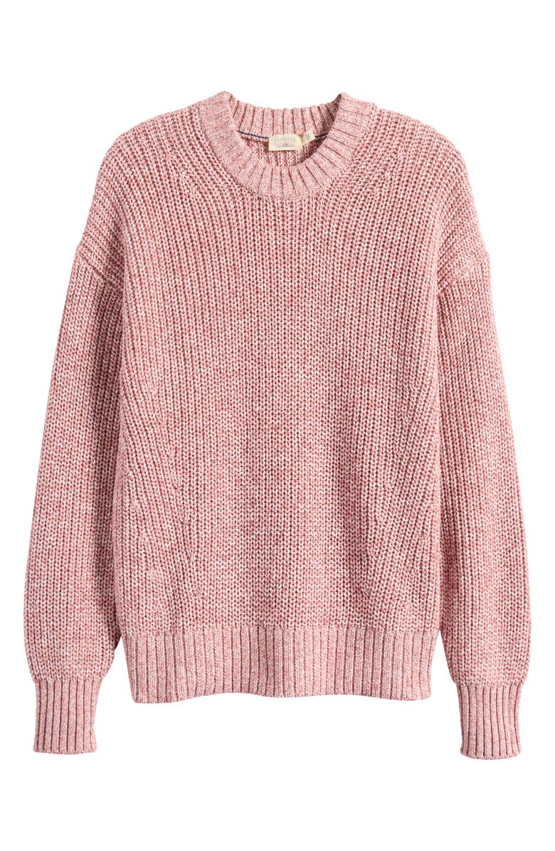 Faherty Sunwashed Organic Cotton Fisherman Sweater, Main, color, 