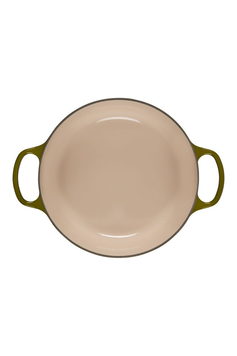 Signature 7.25-Quart Round Enamel Cast Iron Dutch Oven, Alternate, color, OLIVE