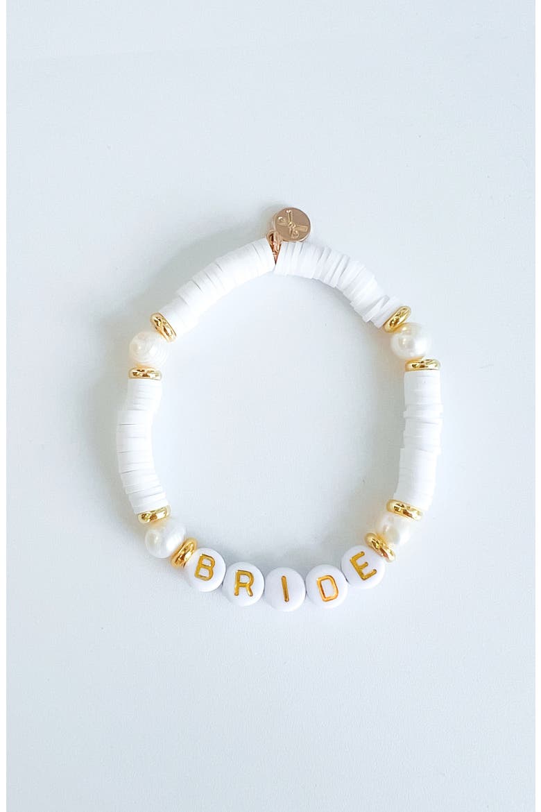 Bride Women's Bracelet, Main, color, White