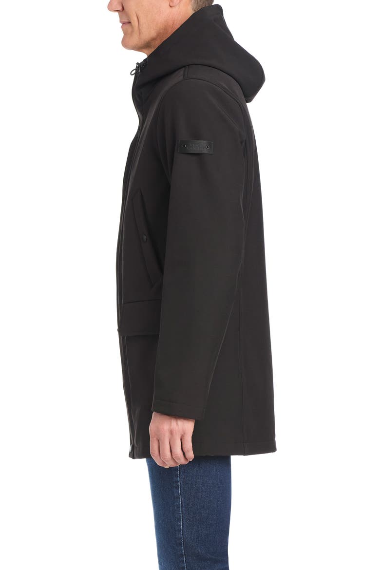 Insulated Hooded Soft Shell Jacket, Alternate, color, BLACK