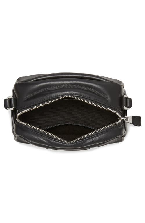 Kate Spade New York Puffed Small Leather Crossbody Bag In Black