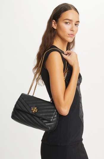 TORY BURCH｜CROSSBAGS (KIRA CHEVRON SMALL CONVERTIBLE SH Kira Chevron Shoulder Bag: Women's Designer Shoulder Bags