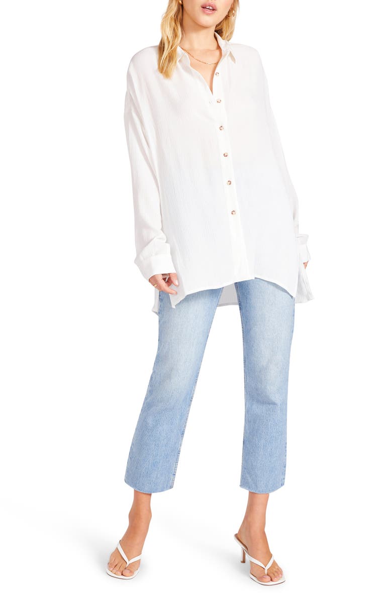 BB Dakota by Steve Madden Big News Button-Up Top, Alternate, color, 