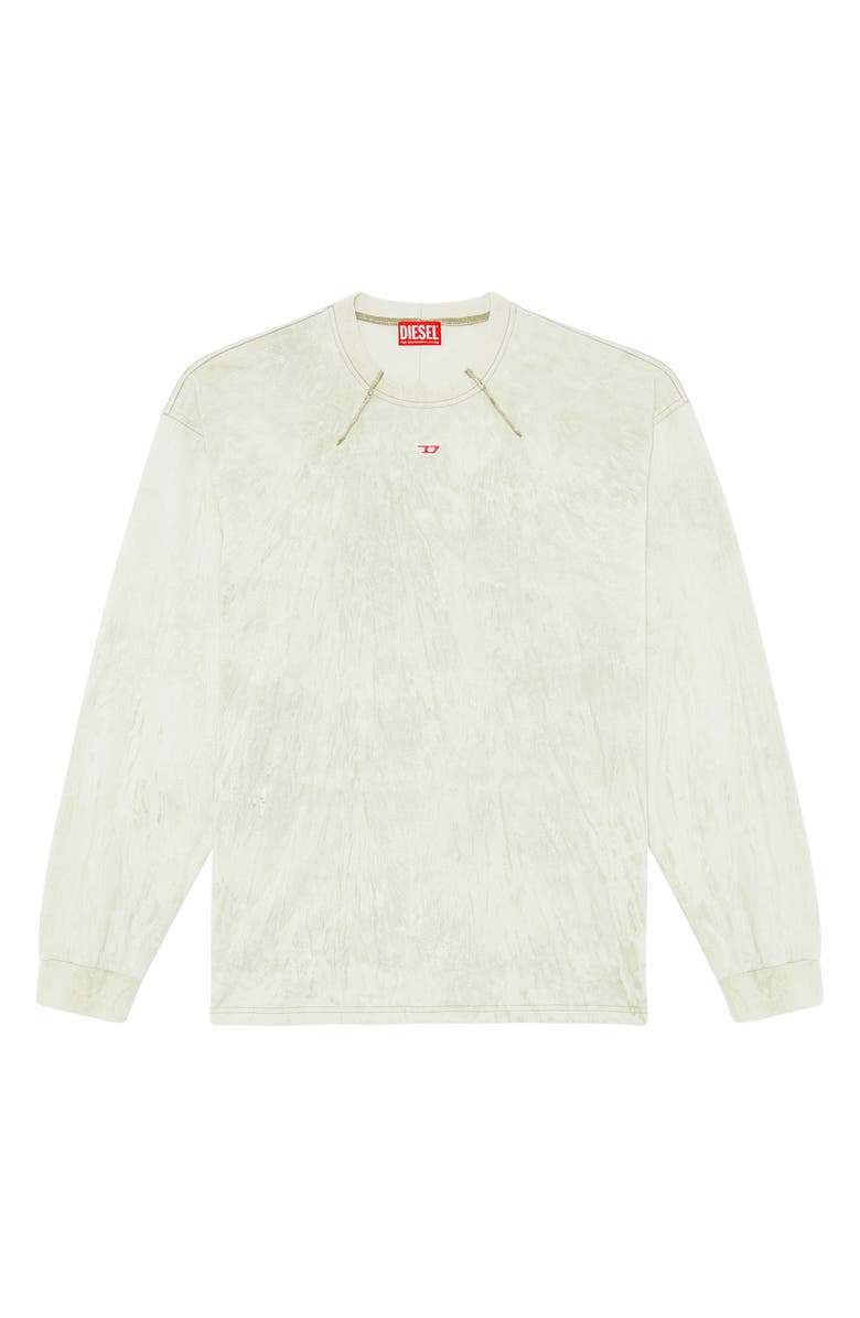 DIESEL<sup>®</sup> T-Cos-LS Logo Patch Plaster Print Long Sleeve T-Shirt, Alternate, color,