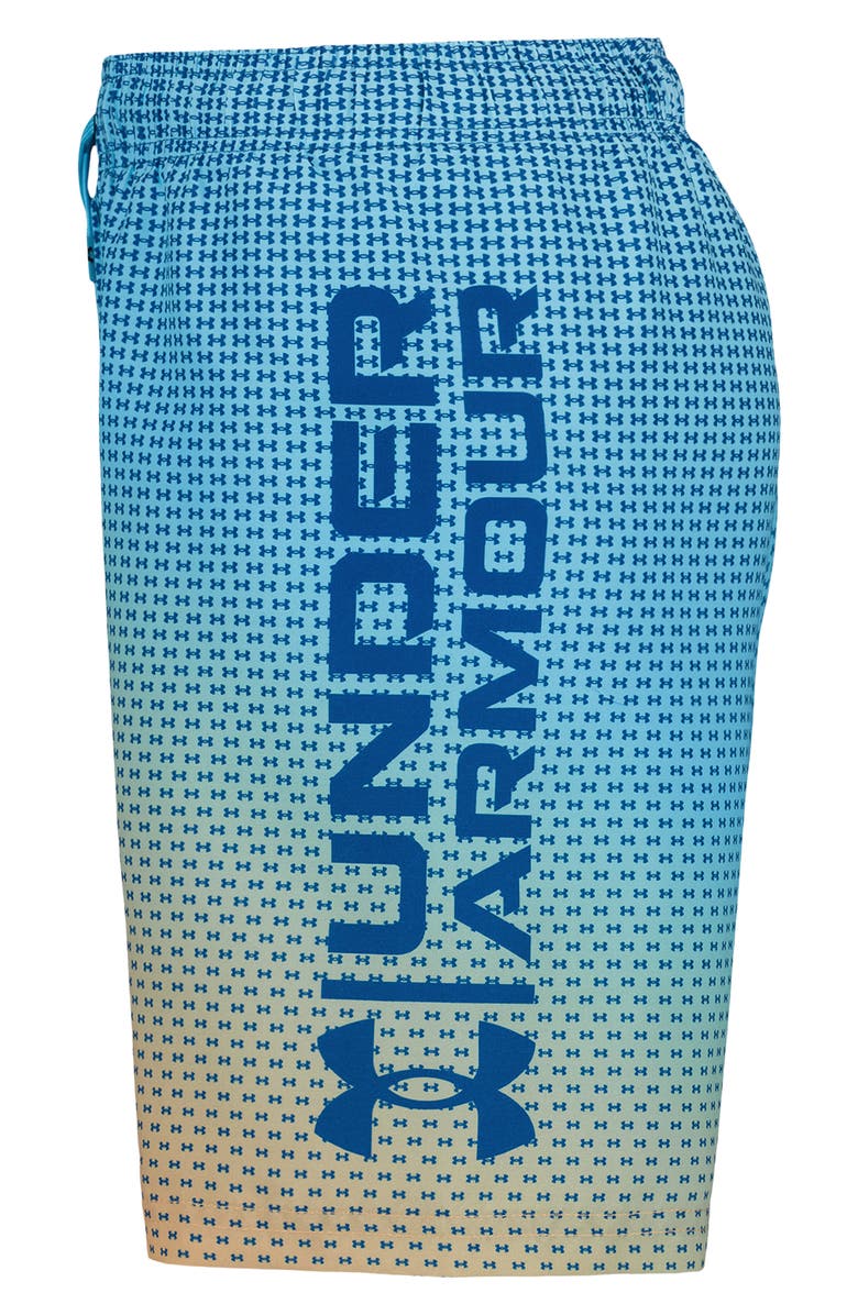 Under Armour Kids' UA Gradient Logo Water Resistant Volley Swim Trunks, Alternate, color, Varsity Blue