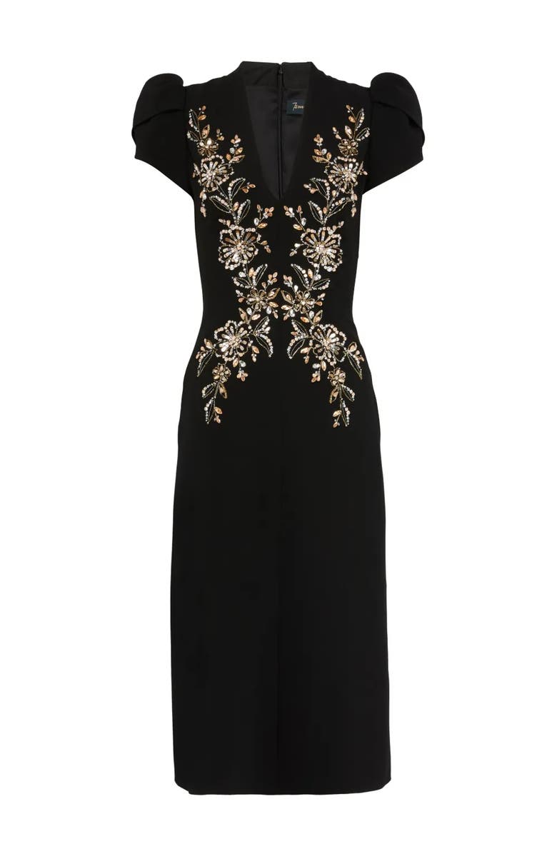 Jenny Packham Freya Dress, Main, color, Liquorice