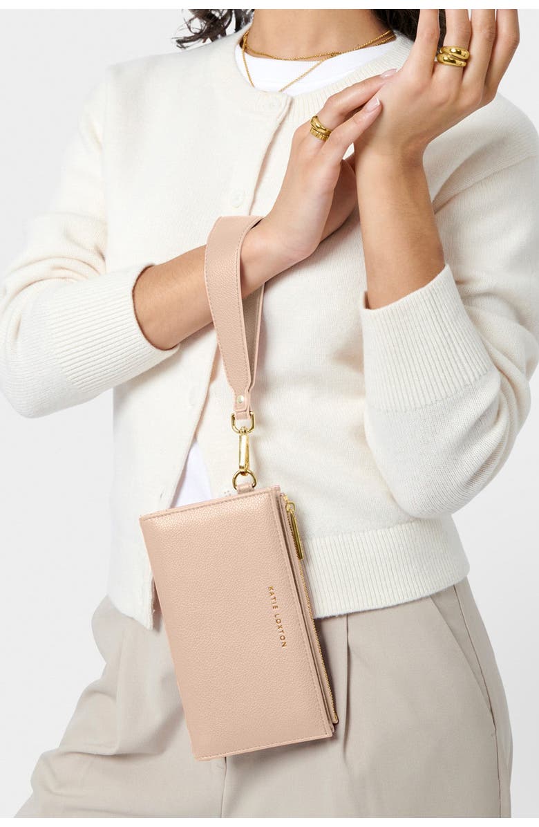 Katie Loxton Zana Wristlet Wallet, Alternate, color, Nude Pink