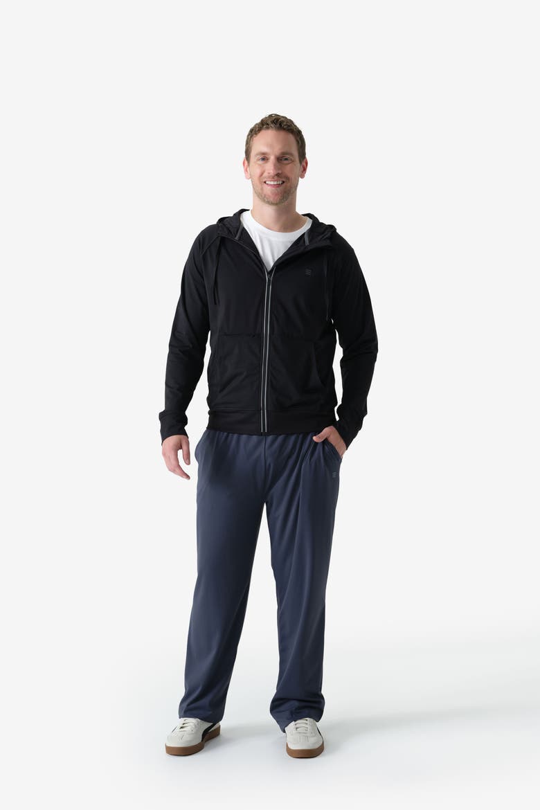 Men's Everyday Full Zip Hoodie, Alternate, color, Black