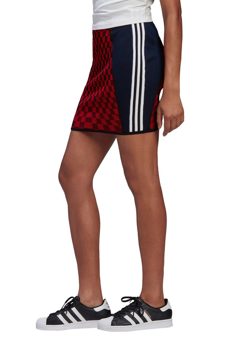 Mini Skirt, Alternate, color, SCARLET/ BLACK/ ACTIVE GOLD