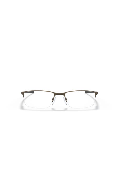 Oakley 54mm Rectangle Optical Glasses In Metallic