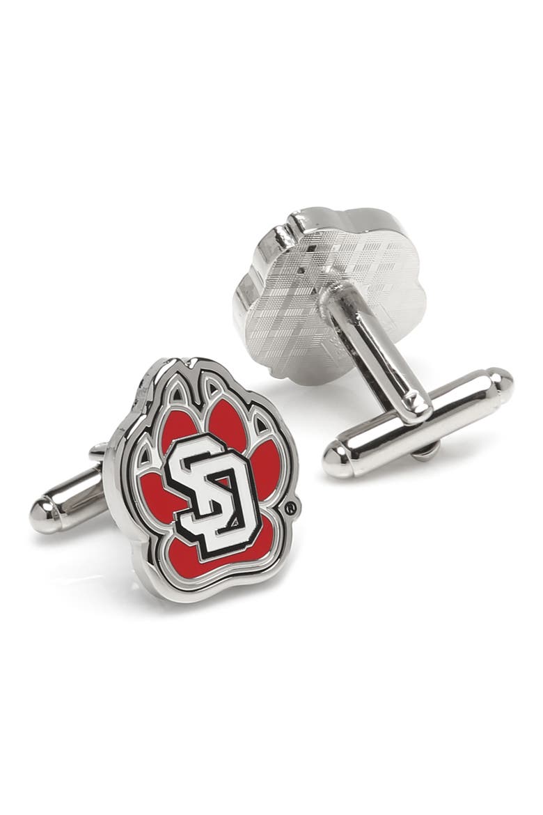 NCAA Collegiate University of South Dakota Coyotes Cuff Links, Alternate, color, SOUTH DAKOTA COYOTES