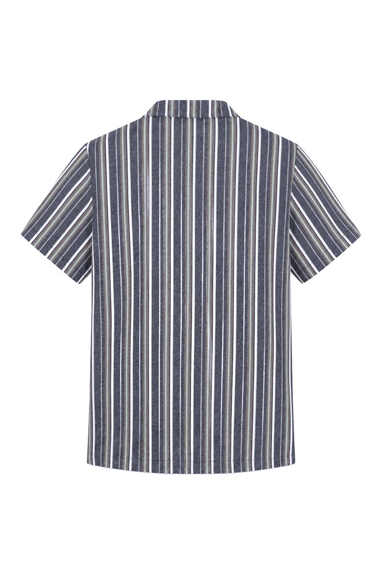 Kids' Striped Camp Shirt, Alternate, color, MULTI