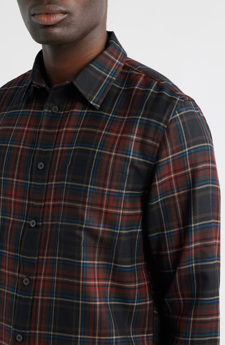 Pendleton Plaid Merino Wool Button-Up Lodge Shirt, Alternate, color, 
