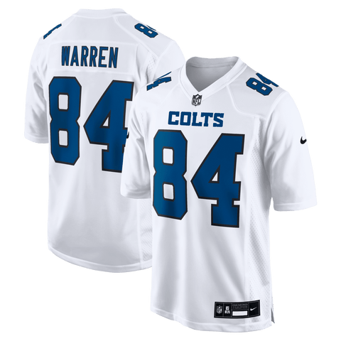 Men's Nike Tyler Warren Tundra White Indianapolis Colts Fashion Game Jersey