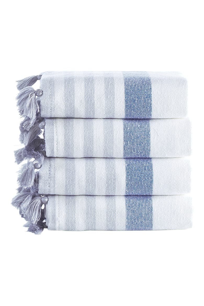 Pesthemal 4-Pack Turkish Cotton Hand Towels, Main, color, BLUE