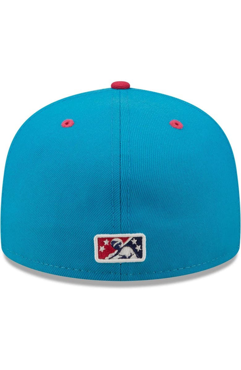 New Era Men's New Era White/Coral Pointy Boots de Amarillo Copa De La Diversion 59FIFTY Fitted Hat, Alternate, color, White