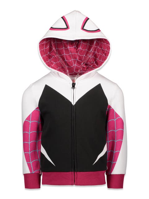Spider-Man Cosplay Fleece Zip-Up Hoodie