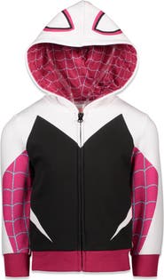 Marvel Spider-Man Cosplay Fleece Zip-Up Hoodie