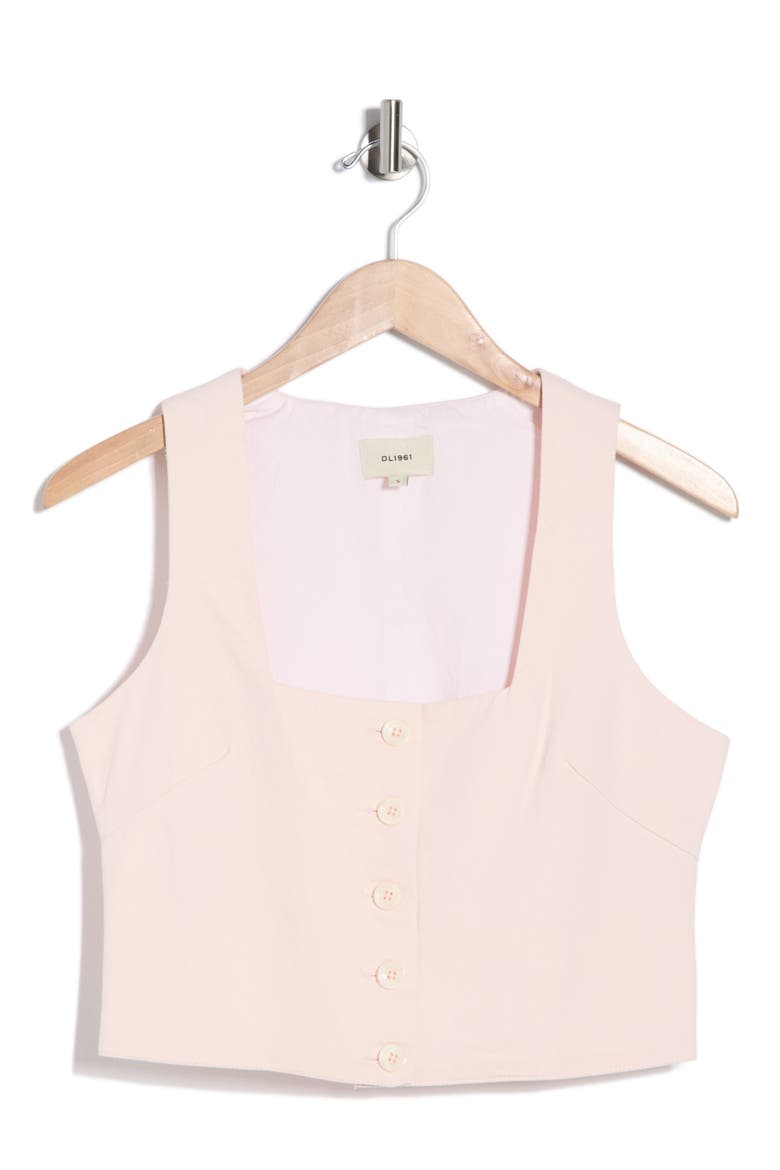 Lizzie Cotton & Linen Top, Alternate, color, PRIMROSE PINK