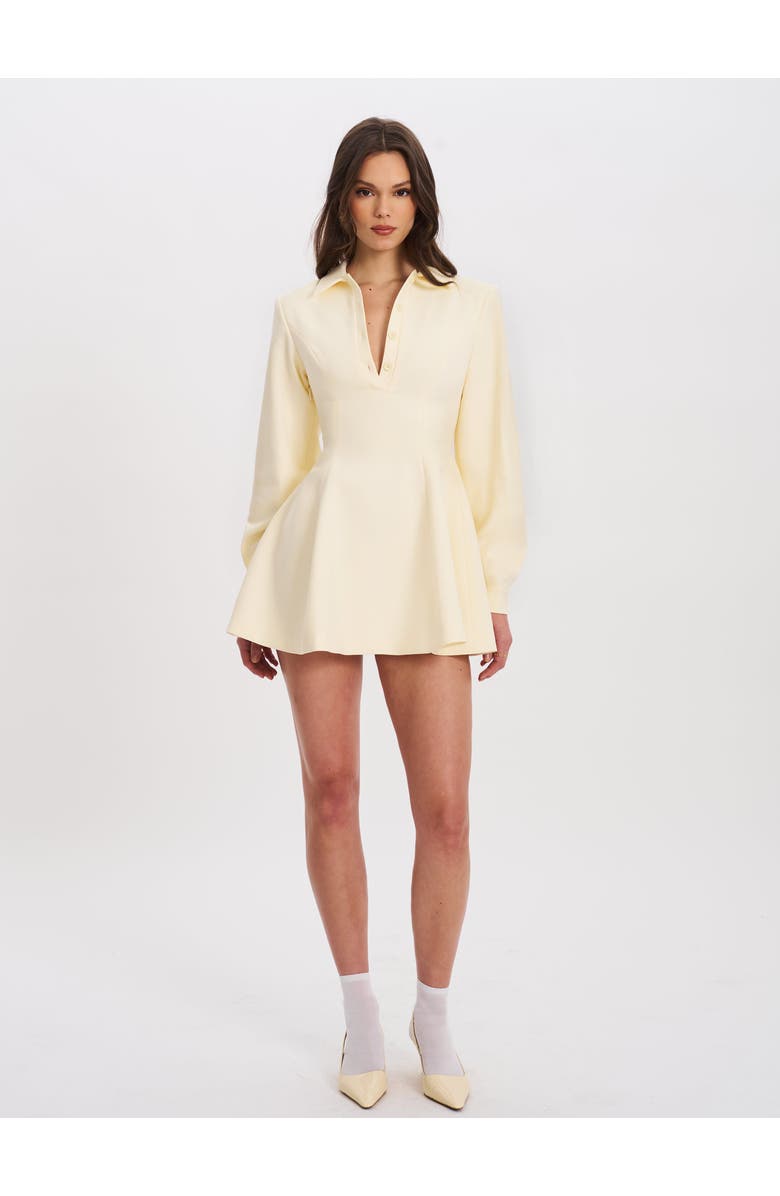 Miss Circle Obelia Long Sleeve Polo Mini Dress, Alternate, color,