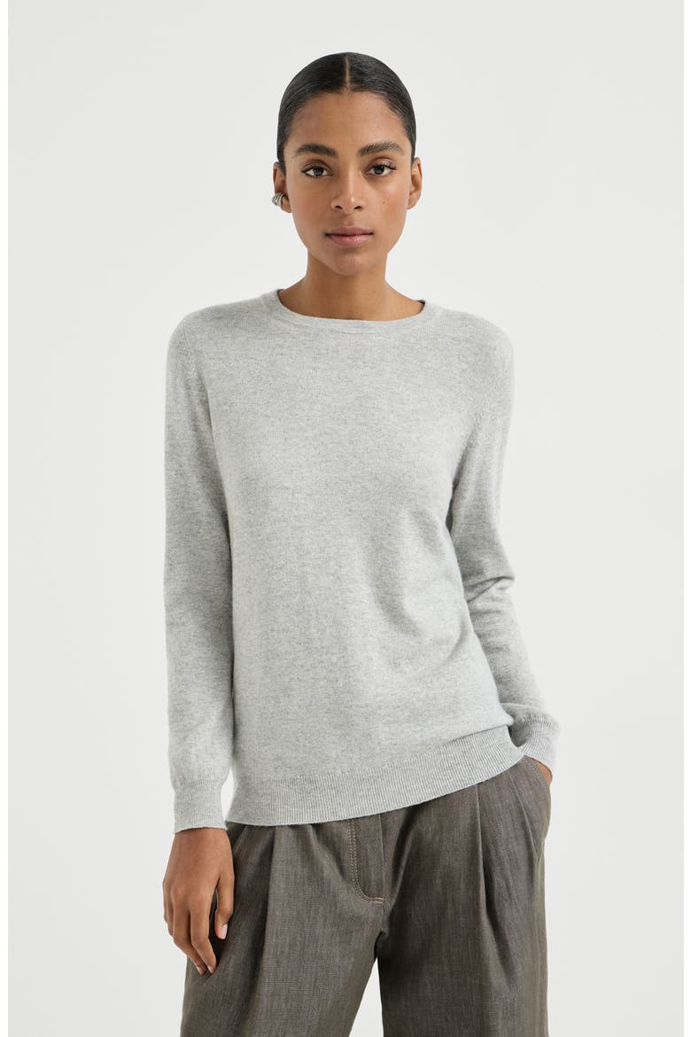 Cashmere sweater, Main, color, Pebble