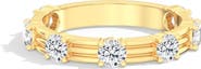 Everlee Round Ribbed Gold Lab Diamond Band in 14K