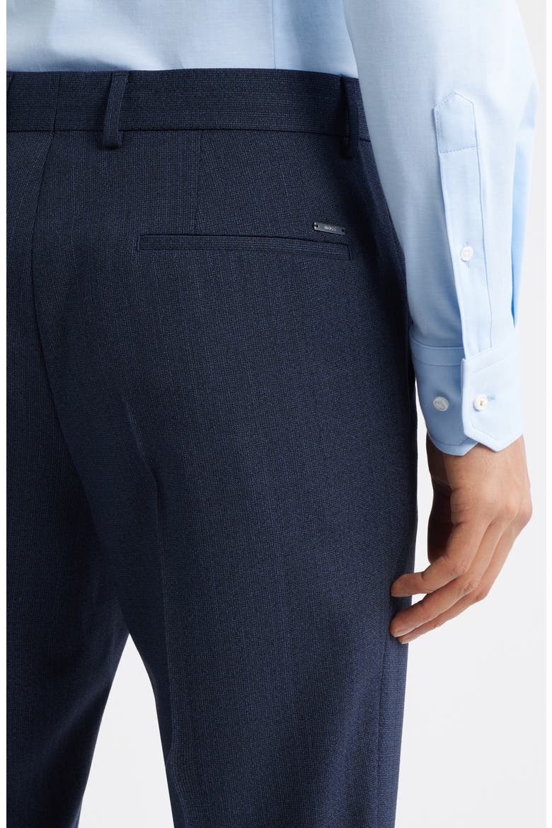 Genius Slim Fit Virgin Wool Dress Pants, Alternate, color, DARK BLUE