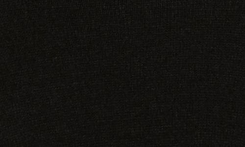 Ellen Tracy Geometric Trim Turtleneck Sweater In Black
