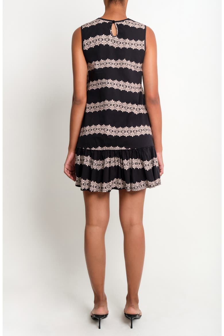 The River Stretch Cotton Shift Minidress, Alternate, color, 2 LINES MACRAME