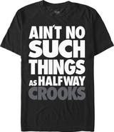 Crooks & Castles Men's Crooks & Castles Ain't No Such Things Text Graphic T-Shirt