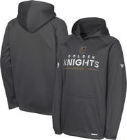 FANATICS Youth Fanatics Gray Vegas Golden Knights Authentic Pro Rink Raglan Hoodie