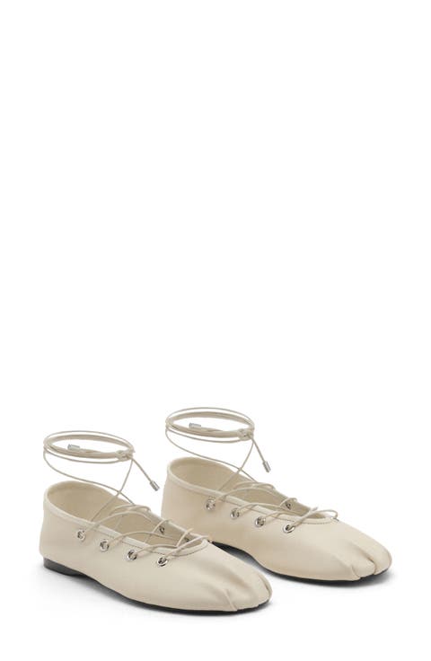 Ankle Wrap Ballet Flat (Women)