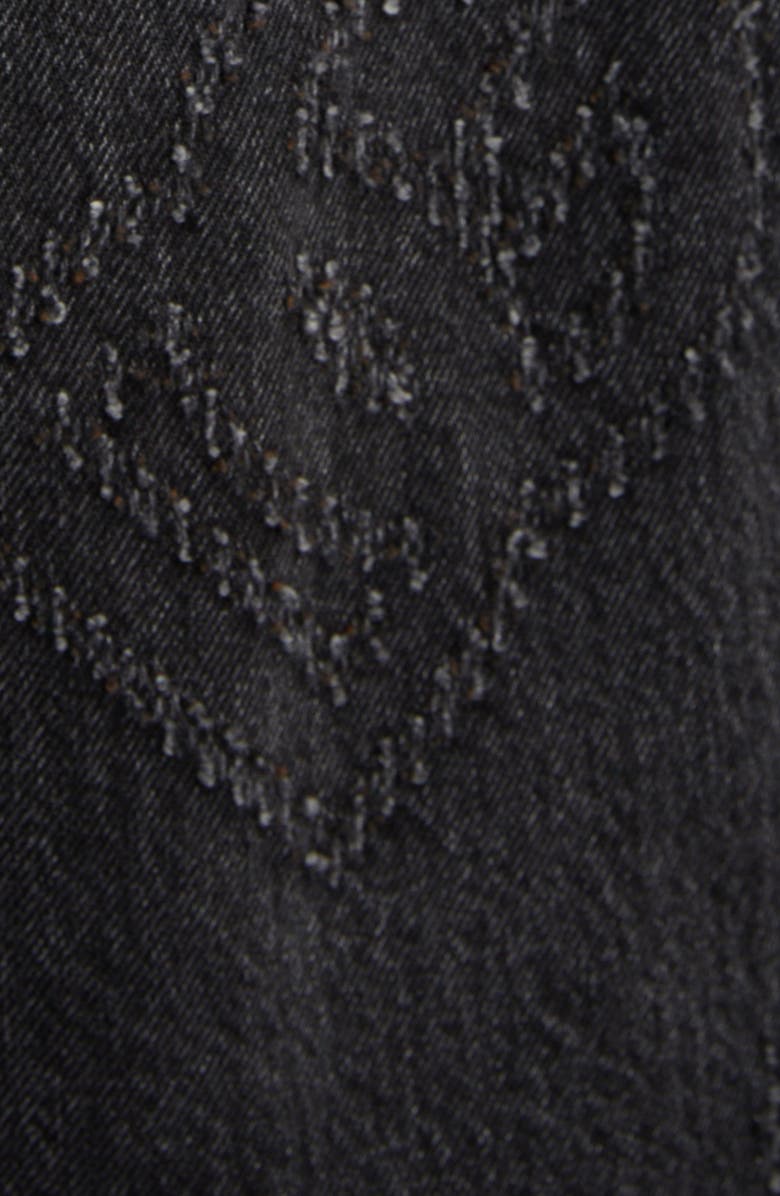 Dolce&Gabbana Baggy Fit Laser Etched DG Logo Jeans, Alternate, color,