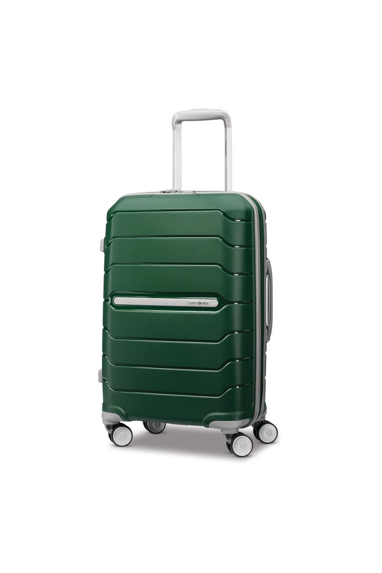 Freeform Hardside Expandable 21" Carry On Spinner Luggage, Main, color, Pine Green