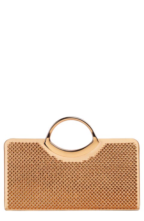 Tango Rhinestone Satin Clutch