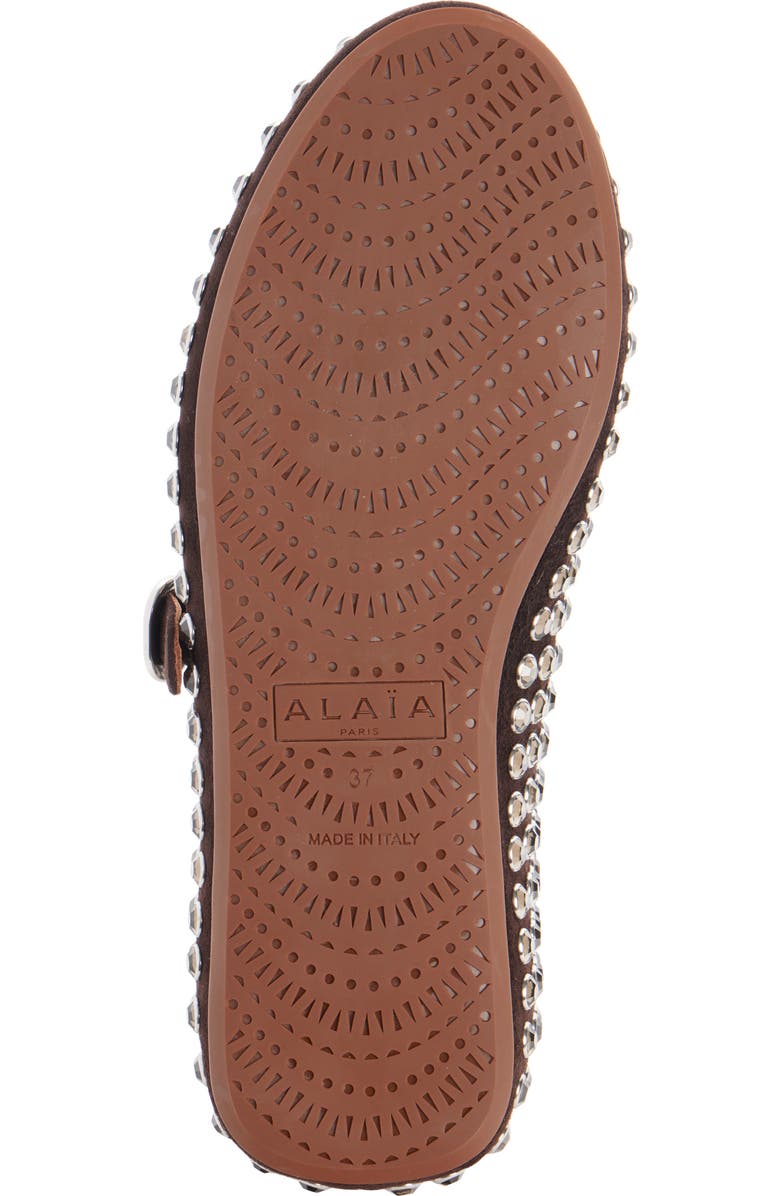 Alaïa Crystal Mary Jane Ballet Flat, Alternate, color,