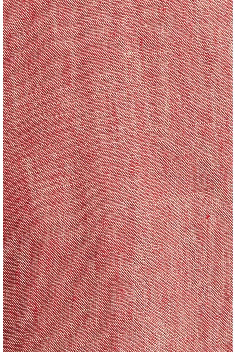 Flat Front Slub Linen Chambray Dress Pants, Alternate, color, RED