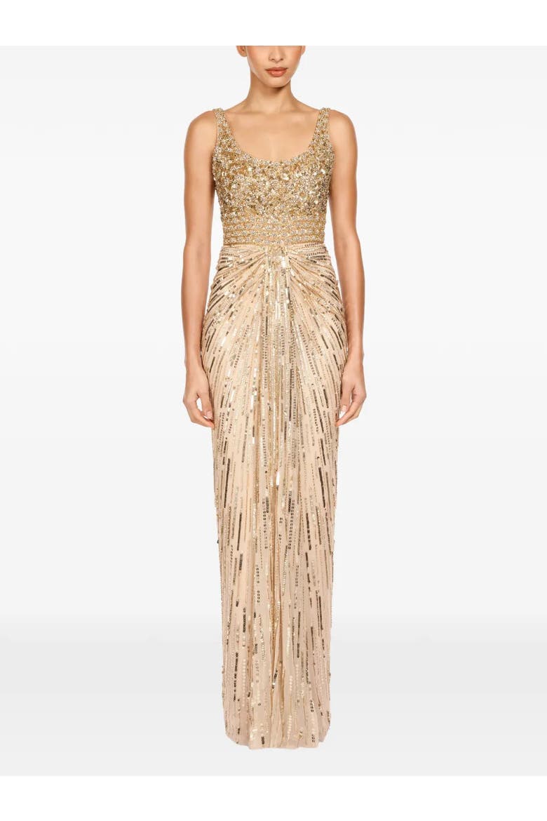 Elixir Sequin-Embellished Maxi Dress, Alternate, color, Illusion