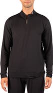 TailorByrd Brushed Melange Quarter Zip Pullover