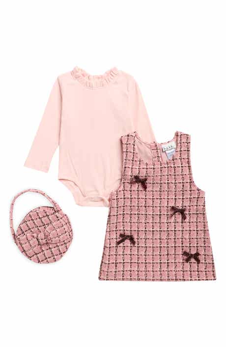 Tweed Jumper Dress, Bodysuit & Handbag Set