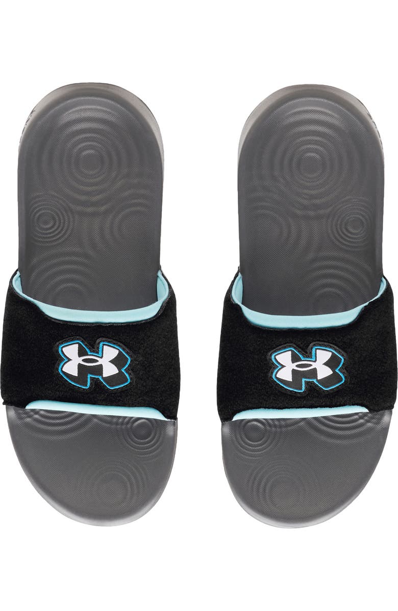 Under Armour Kids' UA Ignite Select Patches Slide Sandal, Alternate, color, Black