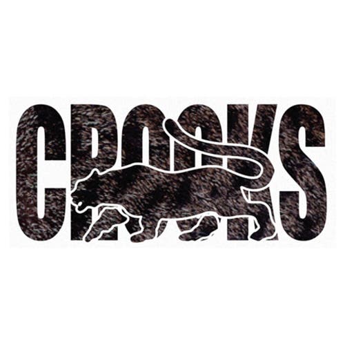 Crooks & Castles Tiger Fur White Print  Graphic T-shirt In White